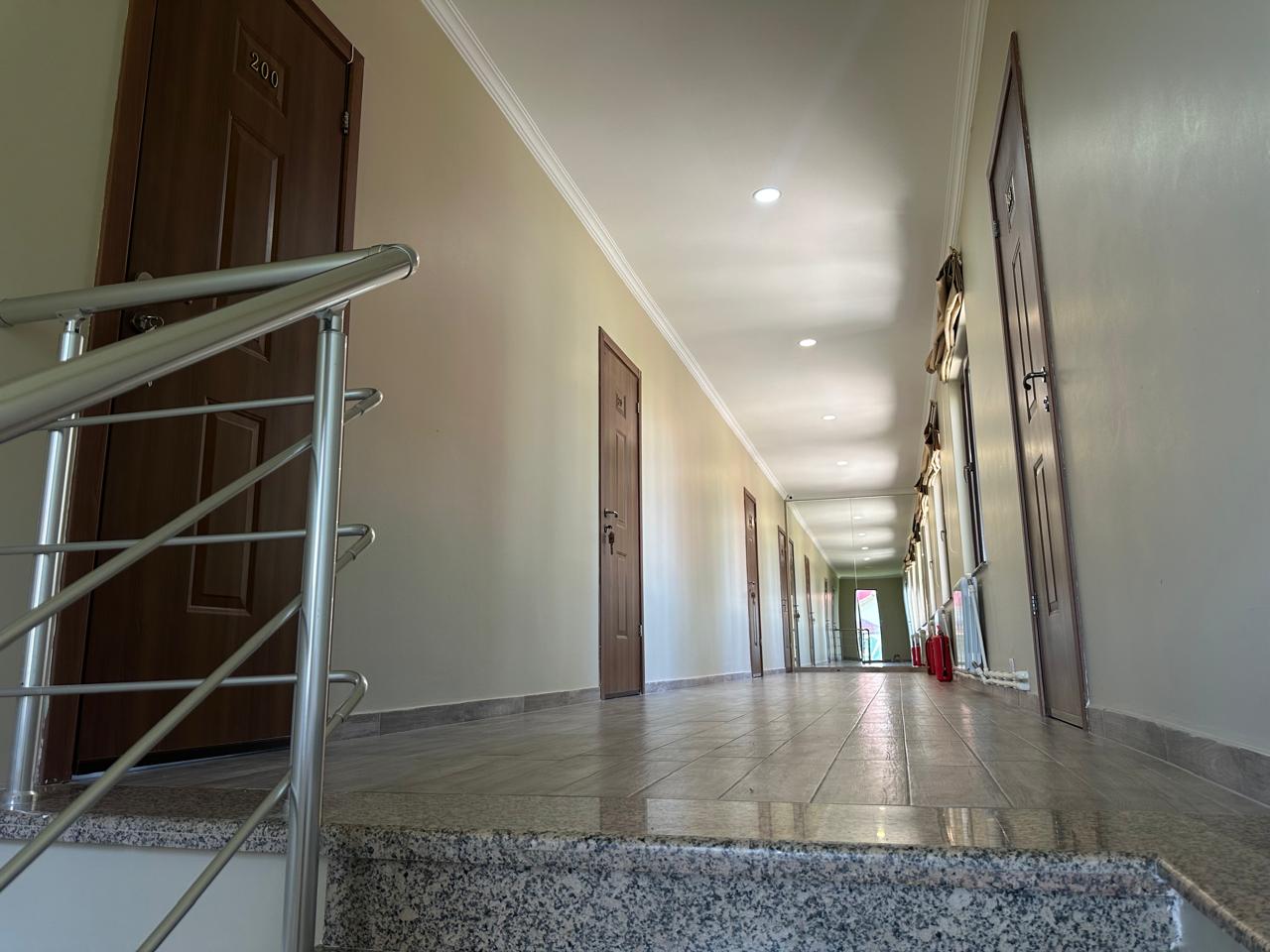 Upper corridor of guest rooms